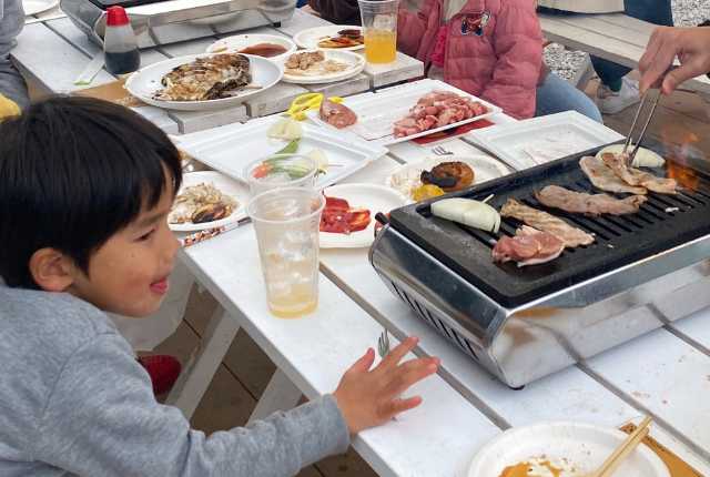 【晴れパークたてやま】お肉いっぱいのバーベキュー